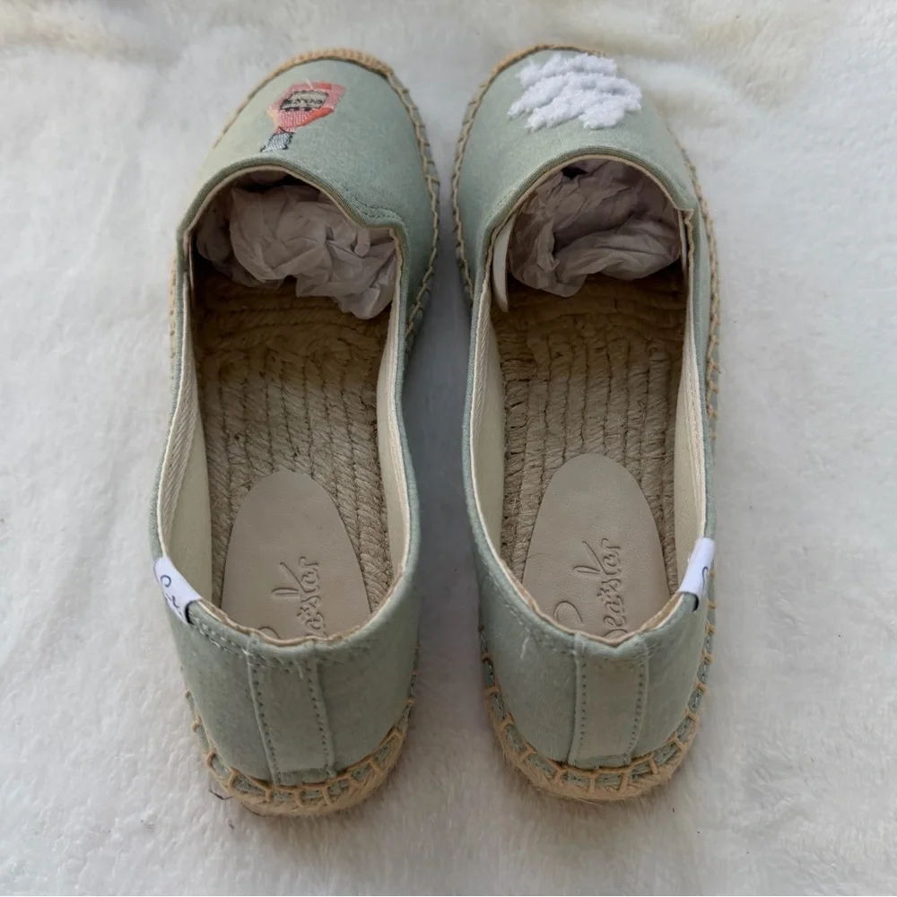 Bayside Beach Club Espadrille Sky Blue Size 8 Shoes La Vie En Rose Beachy NEW